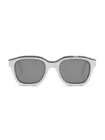 Square 51MM Acetate Sunglasses