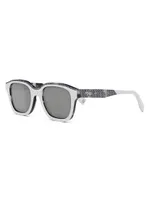 Square 51MM Acetate Sunglasses