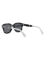 Square 51MM Acetate Sunglasses