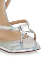 95 Strappy Crystal & Leather Sandals