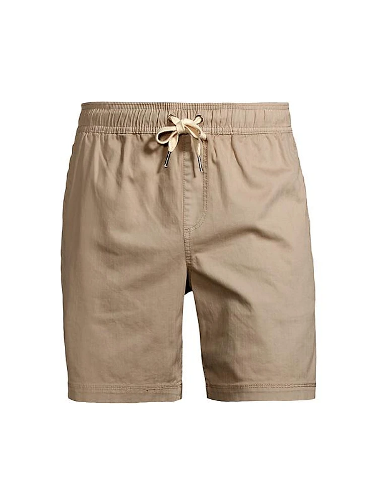 Cruz Drawstring Stretch Cotton Shorts