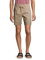 Cruz Drawstring Stretch Cotton Shorts