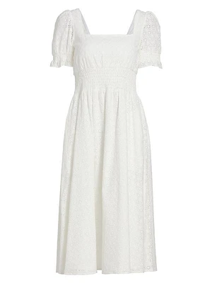 Holland Smocked Eyelet Dress