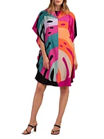 Global Silk Caftan Dress