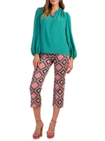 Flaire 2 Printed Cropped Pants