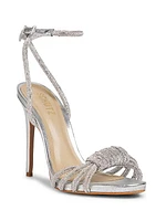 Jewell Metallic Leather Ankle-Strap Sandals