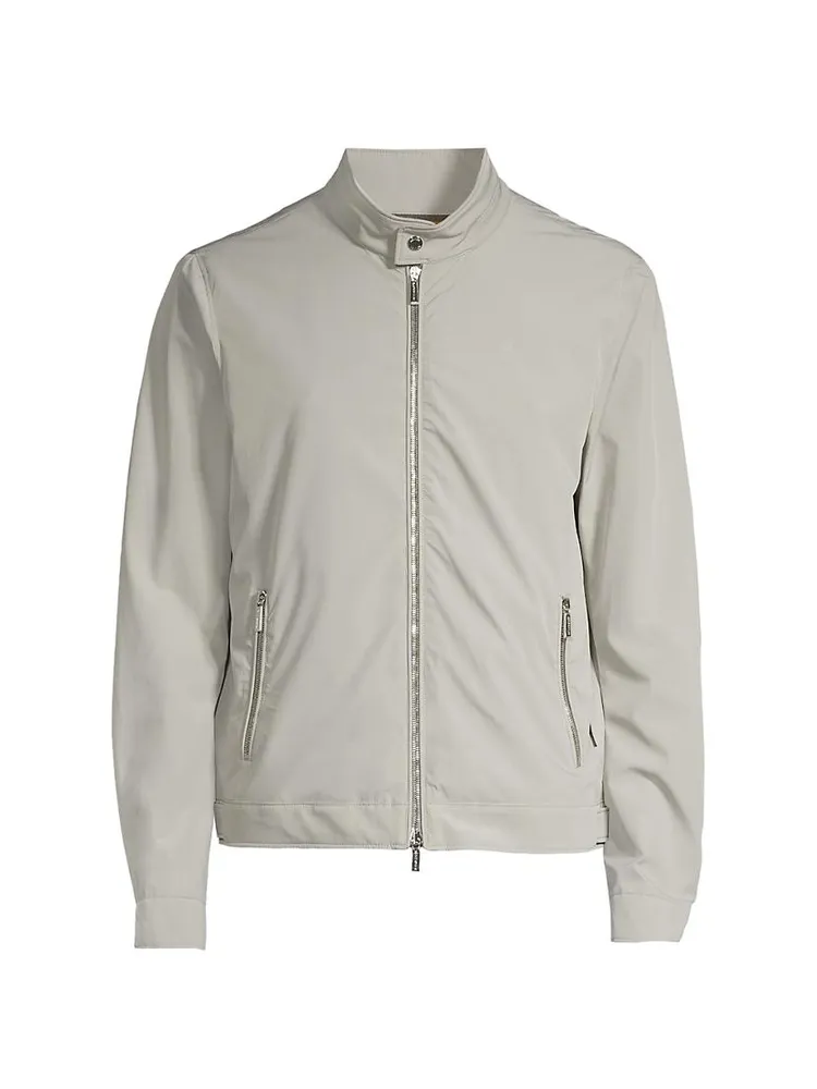 Banded Collar Bomber Jacket