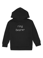 Baby Boy's & Little Boy's Ring Bearer Fleece Zip-Up Hoodie