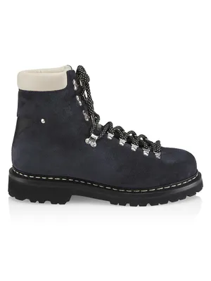 Iseran Leather Shearling-Lined Hiking Boots