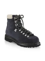 Iseran Leather Shearling-Lined Hiking Boots