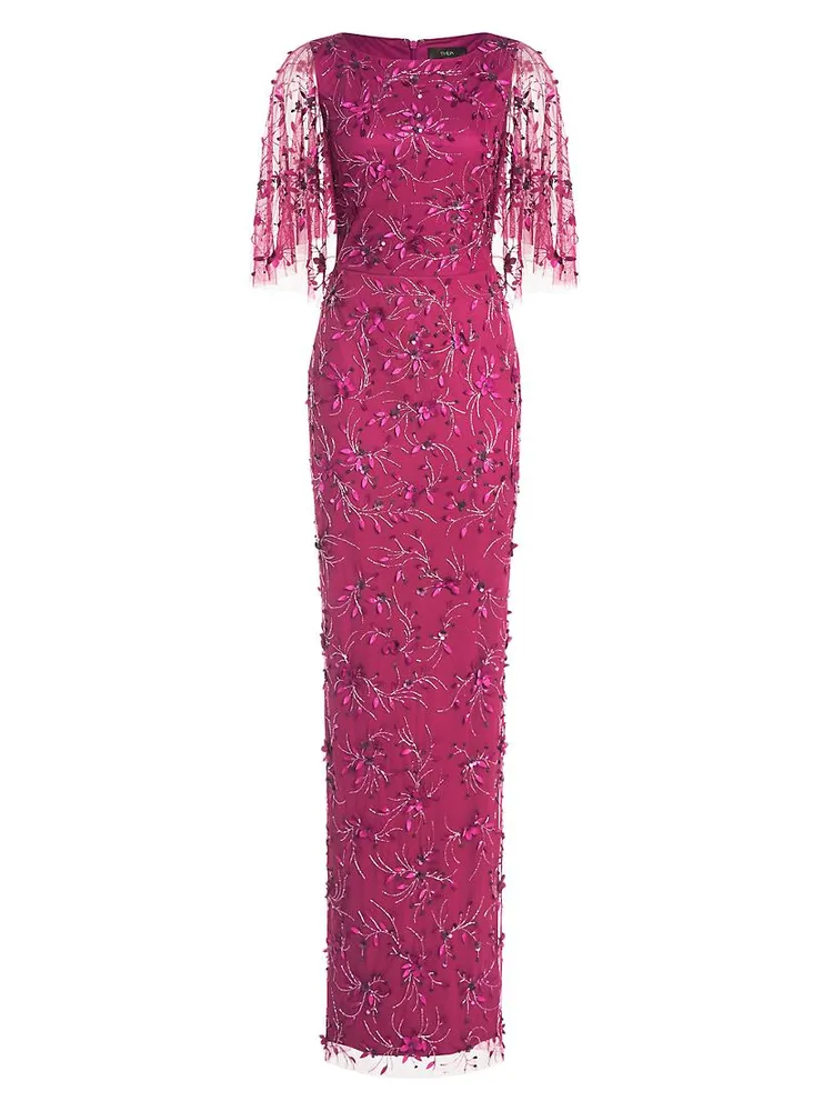 Romina Beaded Column Gown