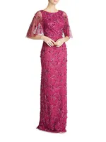 Romina Beaded Column Gown