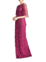 Romina Beaded Column Gown