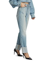 Claudia Extreme High Kick Straight-Leg Jeans