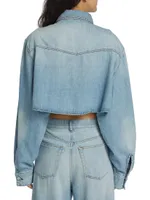 Stefy Denim Cropped Jacket