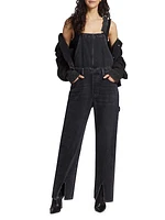 Cindy Wide-Leg Denim Overalls