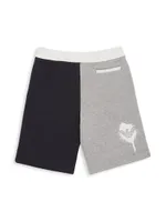 Little Boy's & Colorblock Sweat Shorts