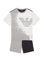 Little Boy's & Colorblock Sweat Shorts