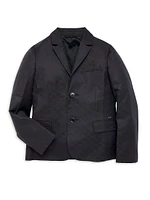 Boy's Logo Jacquard Blazer