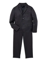 Boy's Logo Jacquard Blazer