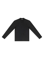 Balenciaga Tab Fitted V-neck Long Sleeve T-shirt