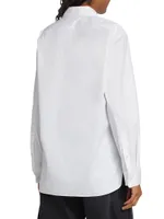 Classic Cotton-Blend Button-Front Shirt