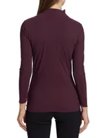 Manique Cutout Mockneck Top