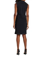 Stefano Double-Breasted Stretch Blazer Dress