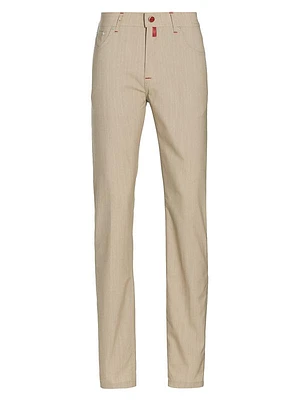 Five-Pocket Wool Trousers