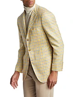 Plaid Cashmere-Blend Sportcoat