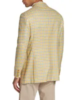 Plaid Cashmere-Blend Sportcoat