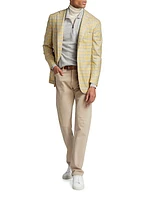 Plaid Cashmere-Blend Sportcoat