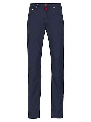 Wool Flat-Front Pants