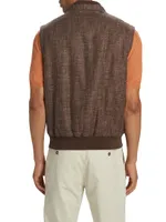 Padded Wool-Blend Vest