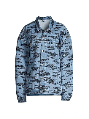 Stamped Logo Denim Jacket