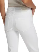 Cindy High-Rise Stretch Straight-Leg Jeans