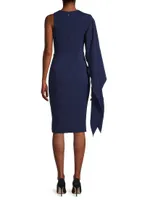 Gianna Cape-Sleeve Mini-Dress