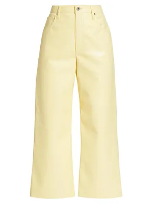 Leather Gaucho Pants