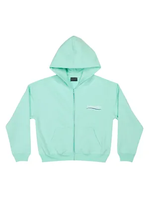 Political Campaign Shrunk Zip-up Hoodie