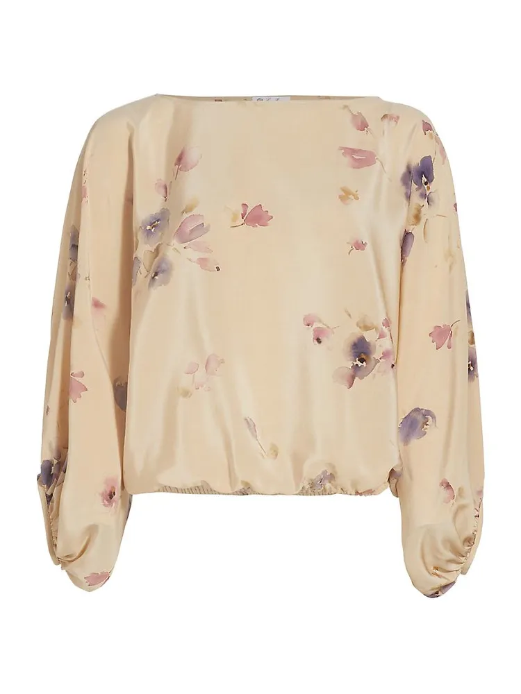 Helena Bluebell Silk Blouse