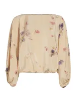 Helena Bluebell Silk Blouse