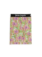 Little Girl's & Girl's Palm Tree Biker Shorts