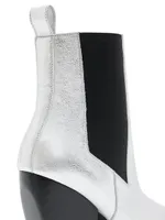 Ria Metallic Leather Chelsea Boots