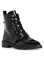 Donita Leather Lug-Sole Boots