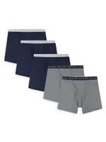 Little Boy's & 5-Piece Microfiber Boxer Briefs Set