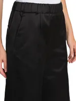 Pleated Elasticized Pants