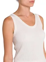 Ribbed Scoopneck Tank