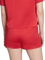 Joie Silk-Blend Satin Pajama Shorts