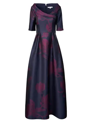 Coco Floral Jacquard Gown