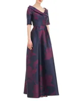 Coco Floral Jacquard Gown